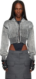 VAQUERA Black & White Zipper Cardigan
