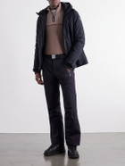 BOGNER - Marino Panelled Stretch-Jersey Half-Zip Ski Mid-Layer - Brown