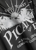 Picante Peaks Patch Printed Cotton T-shirt Black Other