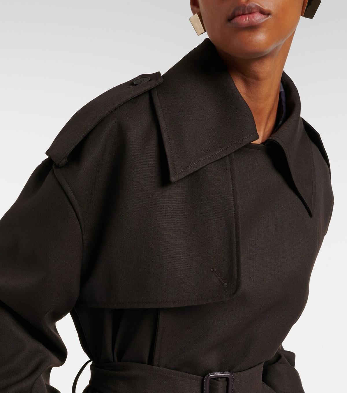 The Frankie Shop Dursley belted double-breasted trench coat