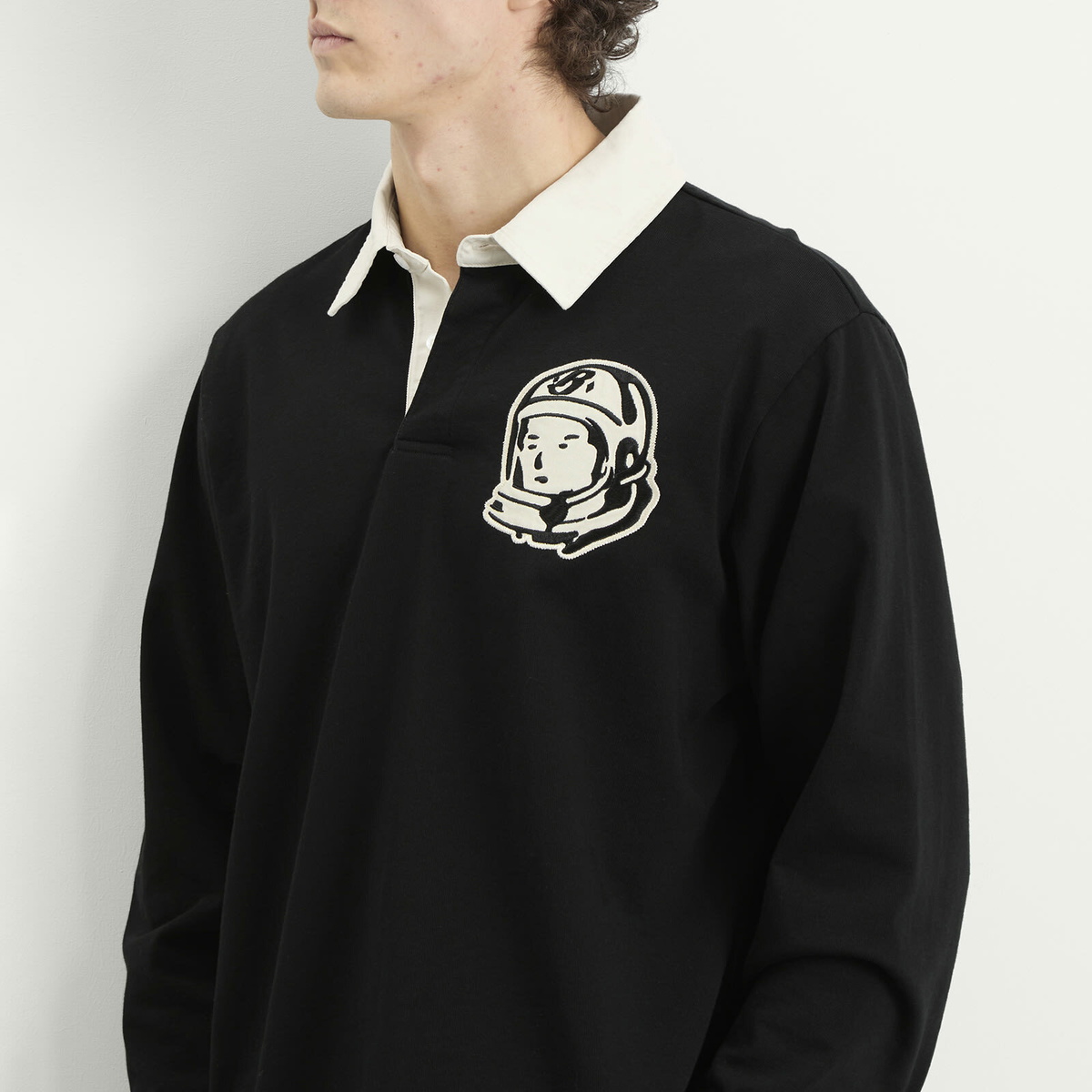 Billionaire Boys Club Men's Astro Patch Rugby Shirt in Black
