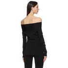 Victoria Beckham Black Bardot Top