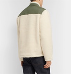 Faherty - Shell-Panelled Fleece Jacket - Neutrals