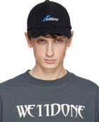 We11done Black WD Logo Cap