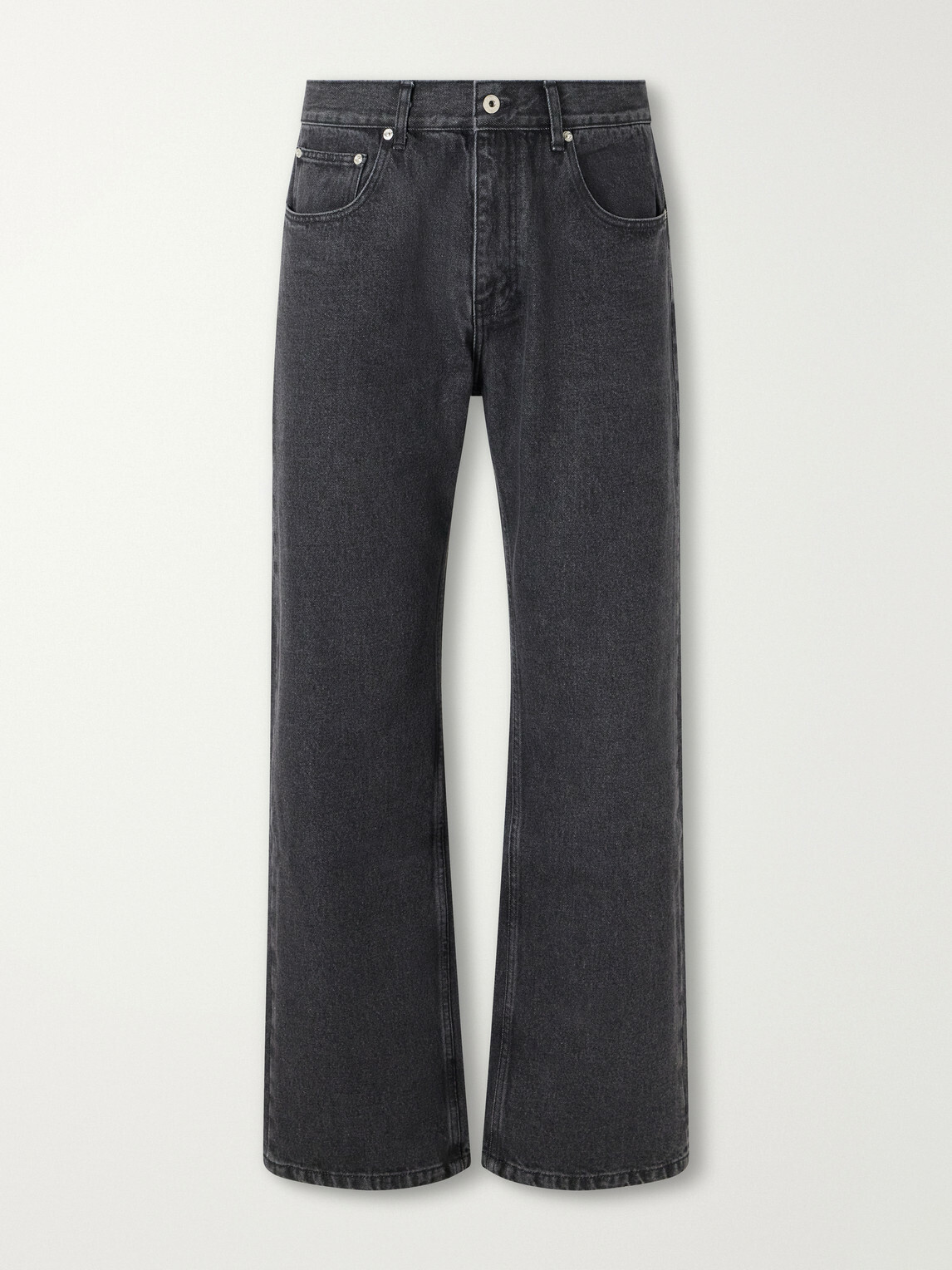 SECOND / LAYER - Big Papi Straight-Leg Jeans - Black