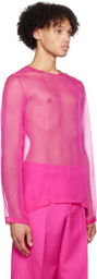 Valentino Pink Sheer Shirt