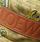 Loewe - Paula's Ibiza Leather-Appliquéd Printed Cotton-Canvas Bucket Hat - Green