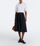 Prada Crystal-embellished poplin shirt