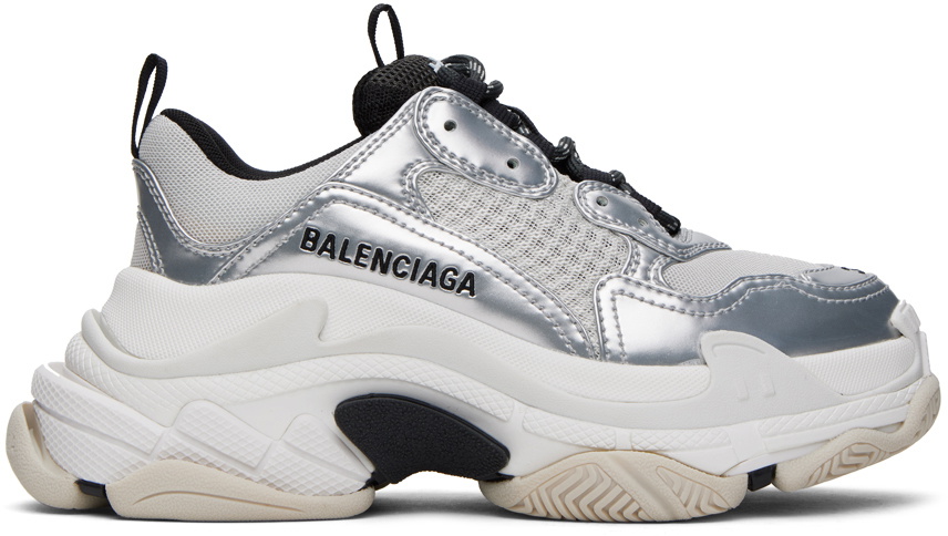 Balenciaga shoes silver best sale