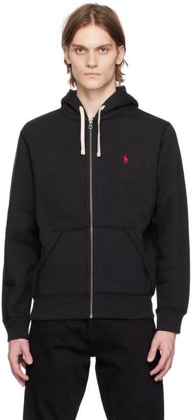 Photo: Polo Ralph Lauren Black Full-Zip Hoodie