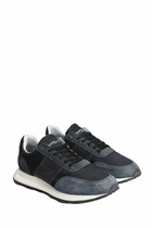 Philippe Model Tour Low Sneakers In Black Suede And Fabric