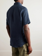 Incotex - Cutaway-Collar Linen Shirt - Blue