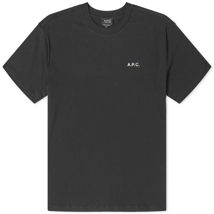 Photo: A.P.C. Men's Nolan Back Print T-Shirt in Black