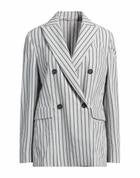 Brunello Cucinelli Womens Blazer in Light grey