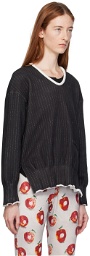 UNDERCOVER Black Box Pleat Sweatshirt