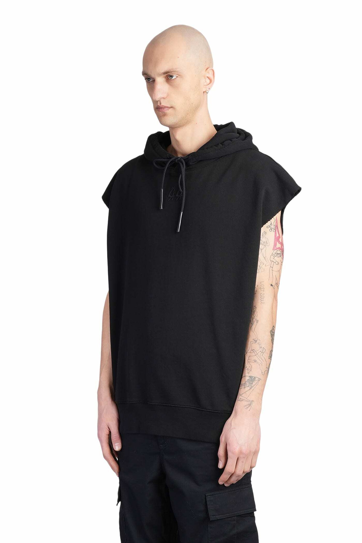 44 Label Group Sweatshirt In Black Cotton