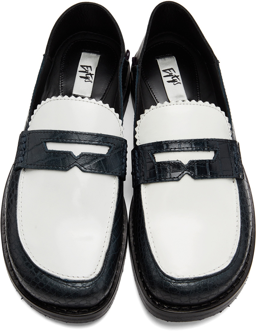 Eytys Blue & White Otello Loafers Eytys