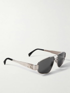 CELINE - Aviator-Style Silver-Tone Sunglasses