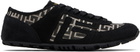 Balmain Black Racer 45 Monogram Jacquard Sneakers