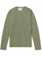 Folk - Cotton-Blend Bouclé Sweater - Green