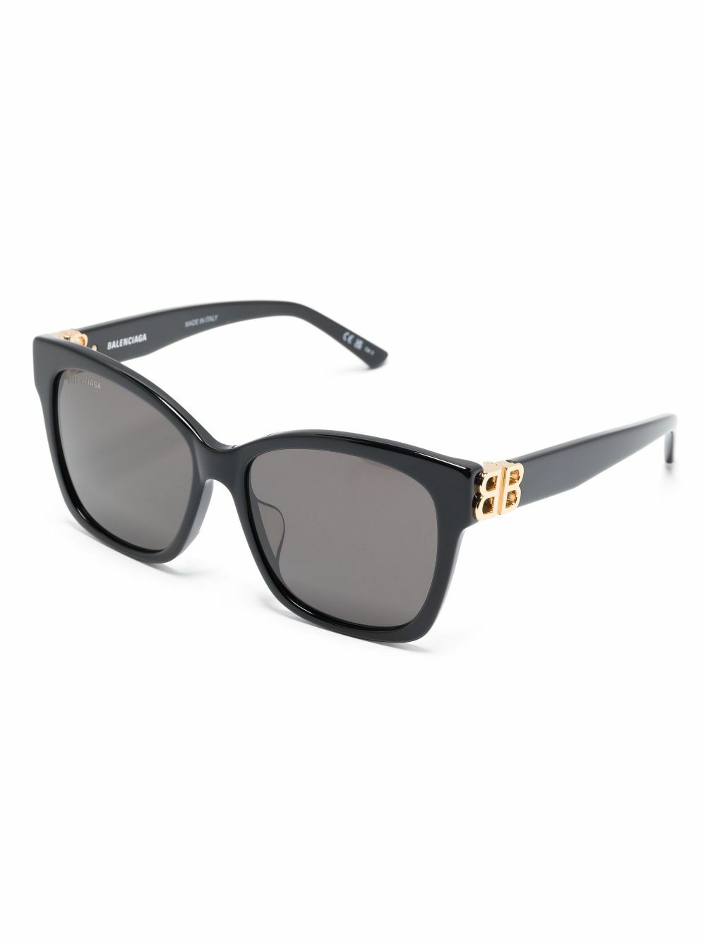 Balenciaga Eyewear Black Adjusted Fit Dynasty Square