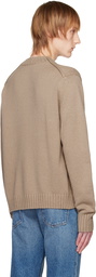 Acne Studios Beige Crewneck Sweater