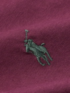 Polo Ralph Lauren - Logo-Embroidered Cotton-Jersey T-Shirt - Burgundy
