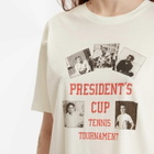 Bode Women's President Cup T-Shirt in Cream