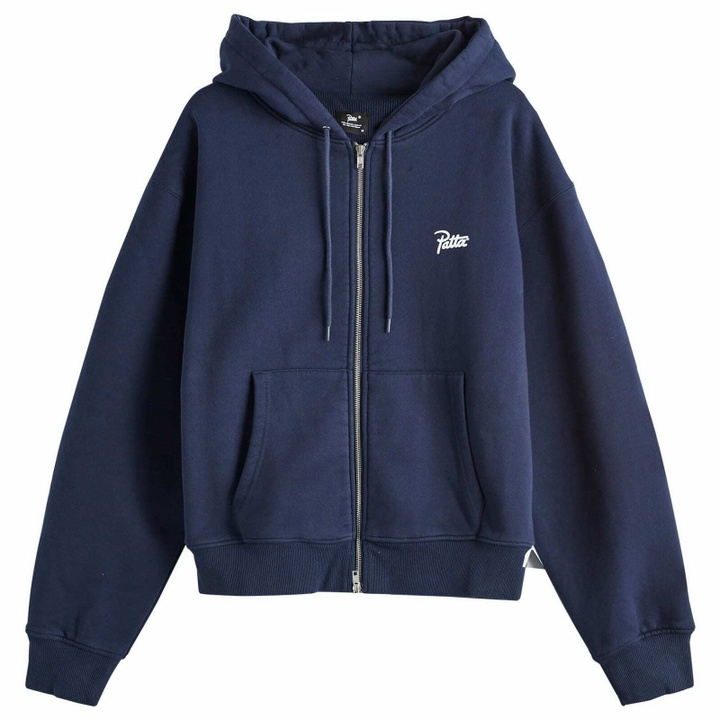 Photo: Patta Men's Classic Zip Hoodie in Black Iris