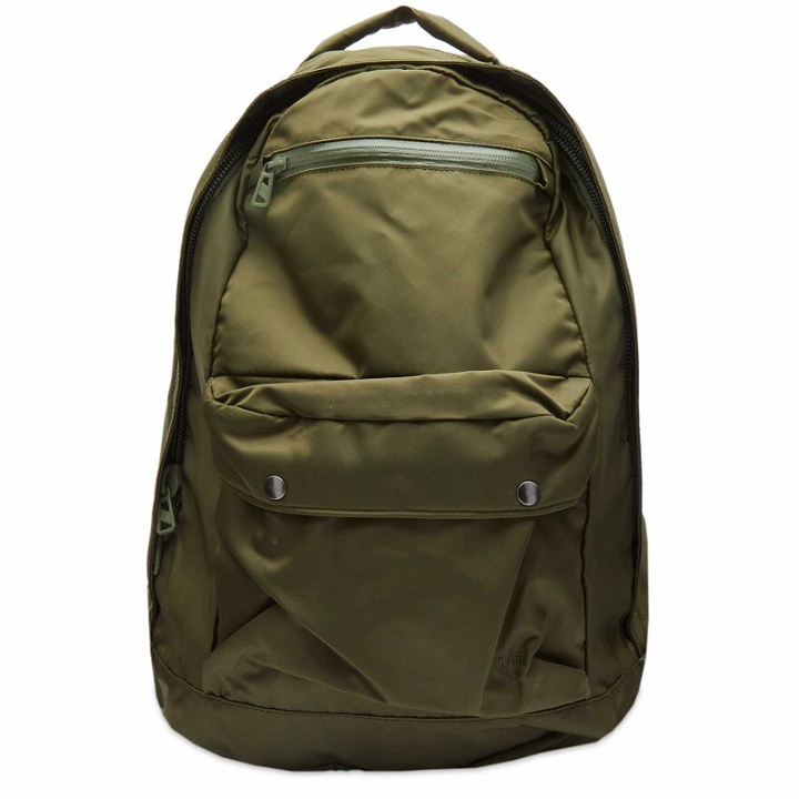 Photo: F/CE. Men's RECYCLED TWILL BACKPACK in Olive