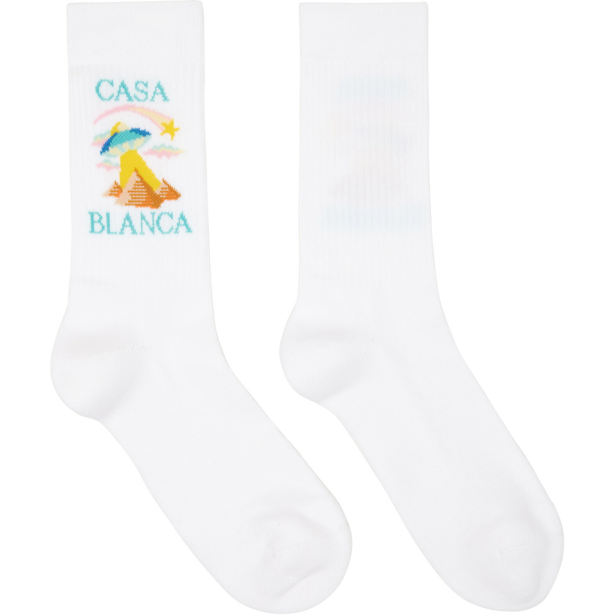 Casablanca White Phantasmagoria Socks