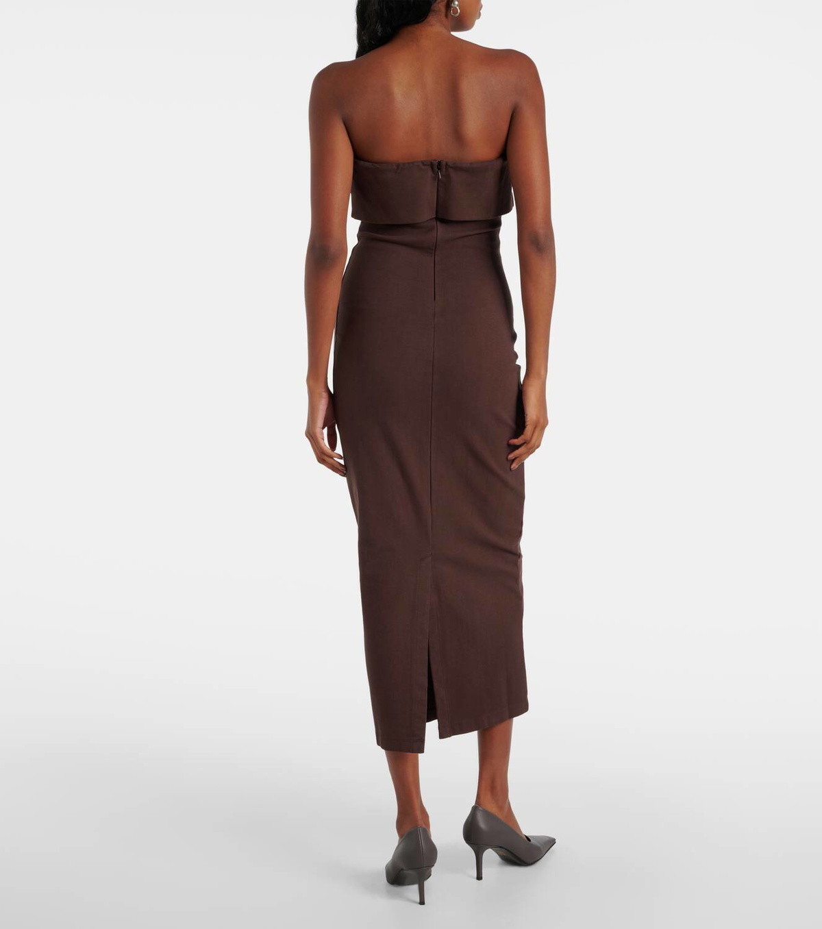 Entire Studios Lap cotton-blend midi dress