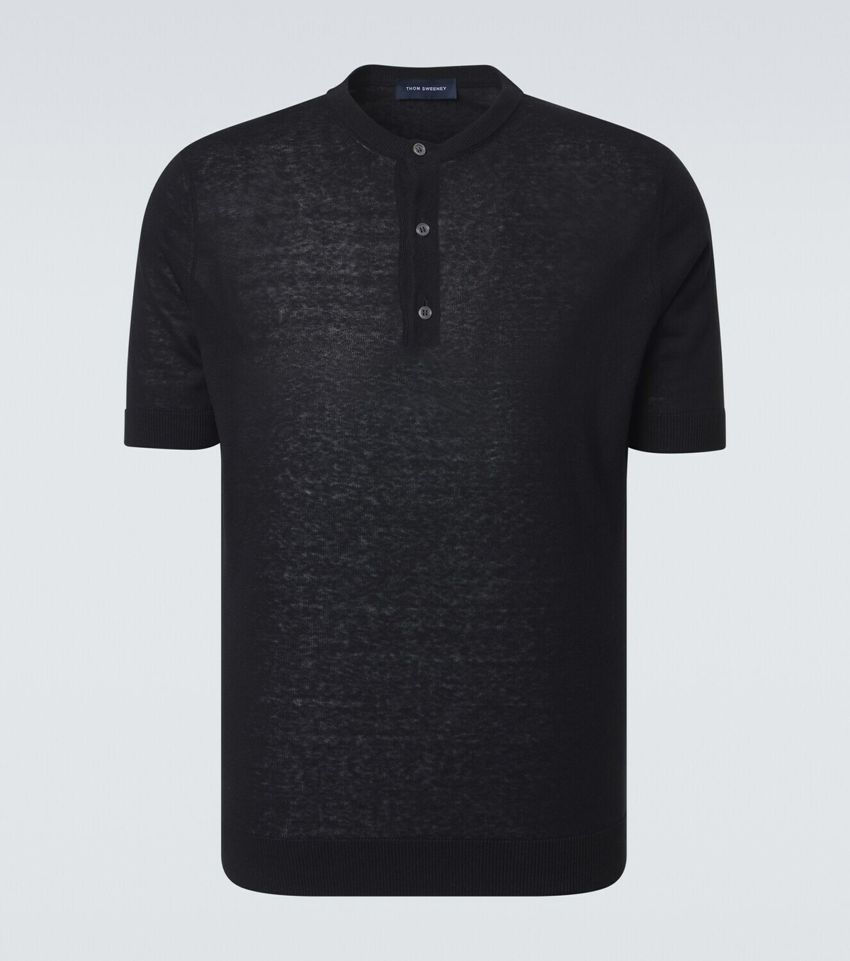 Thom Sweeney Silk and linen T-shirt