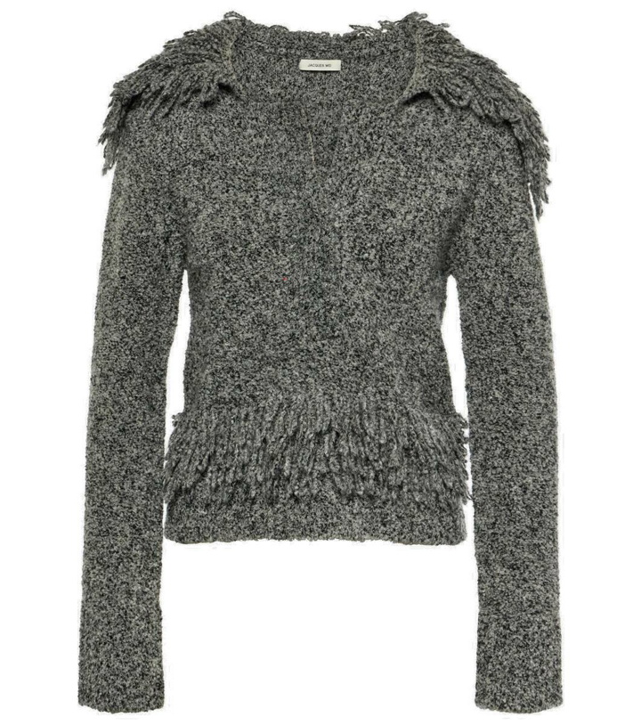 Photo: Jacques Wei Fringed wool-blend sweater