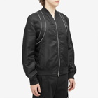 Alexander McQueen Men's Piping Harness Bomber Jacket in Black