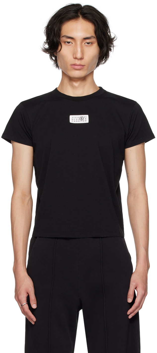 MM6 Black Cotton T-Shirt