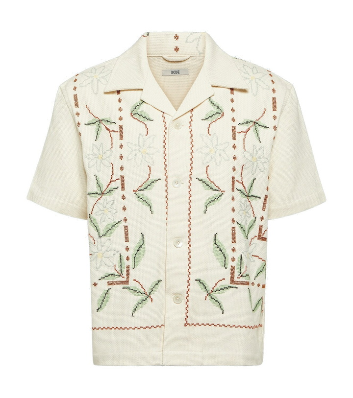 Photo: Bode Gerber embroidered cotton shirt