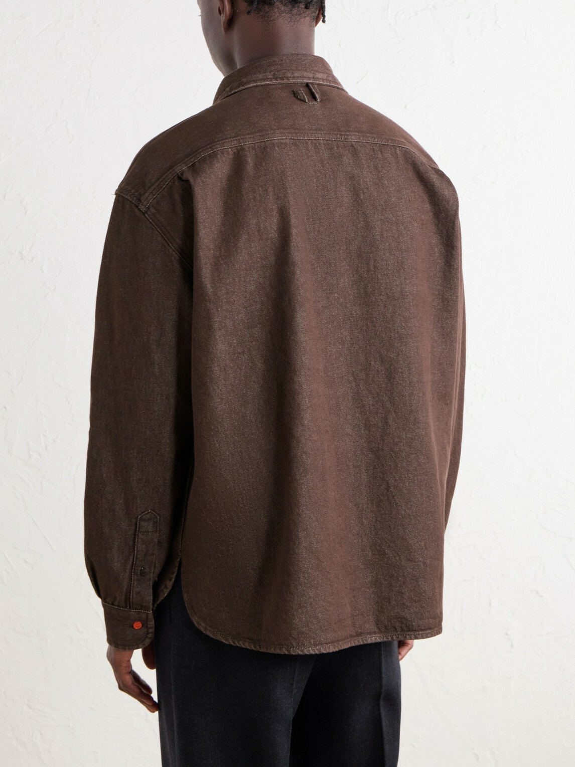 Jacquemus - Simon Logo-Embroidered Denim Shirt - Brown