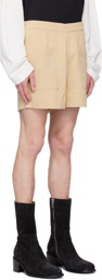 Dries Van Noten Beige Patch Pocket Shorts