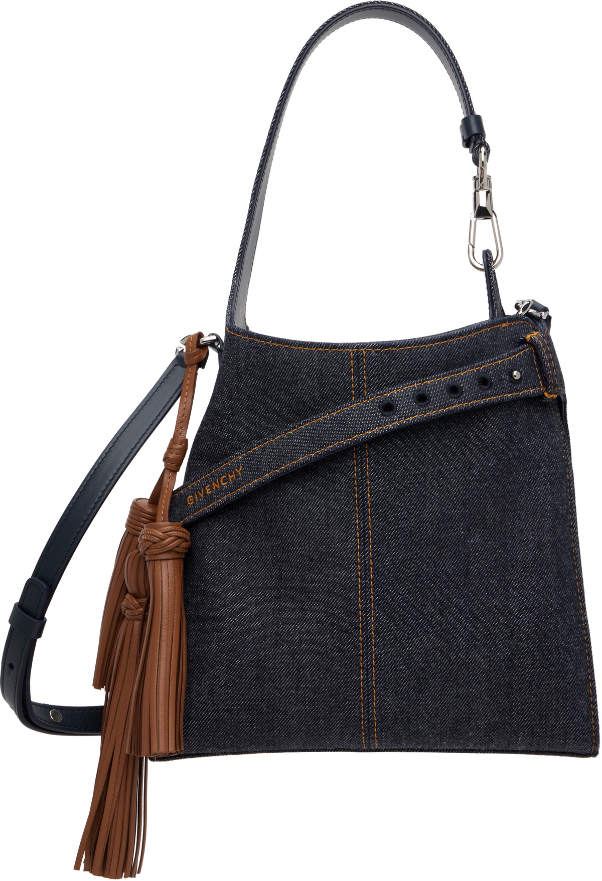 Givenchy Navy Mini Belted Denim Bag