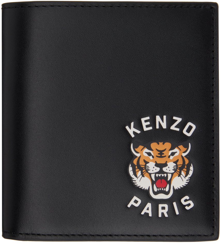 Photo: Kenzo Black Kenzo Paris Mini Varsity Leather Wallet