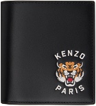 Kenzo Black Kenzo Paris Mini Varsity Leather Wallet