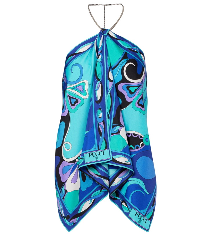 Photo: Pucci Orchidee silk twill top