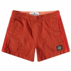 Stone Island Junior Nylon Metal Swim Short in Coral
