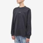 Acne Studios Men's Erwin Long Sleeve Stamp T-Shirt in Black