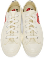 COMME des GARÇONS PLAY Off-White Converse Edition Half Heart Chuck 70 Low Sneakers