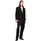 Maison Margiela Black Cotton Twill Blazer