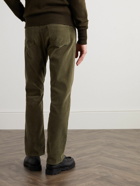 Officine Générale - James Straight-Leg Cotton-Corduroy Trousers - Green