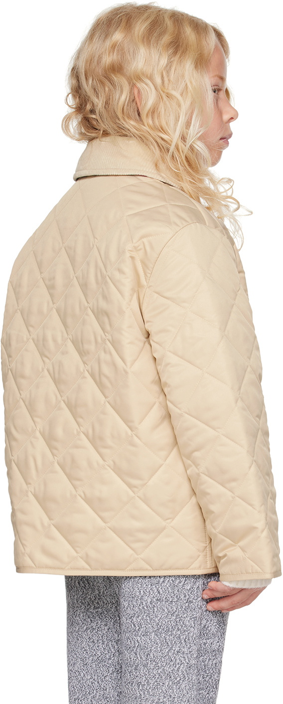 Burberry Kids Beige Quilted Jacket