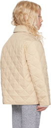 Burberry Kids Beige Quilted Jacket